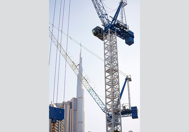 Five Raimondi LR213s are at work on the two- tower development in Dubai.